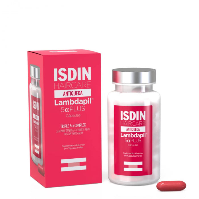 Isdin Haircare Lambdapil 5 Alfa-Plus Cápsulas Antiqueda 60un.